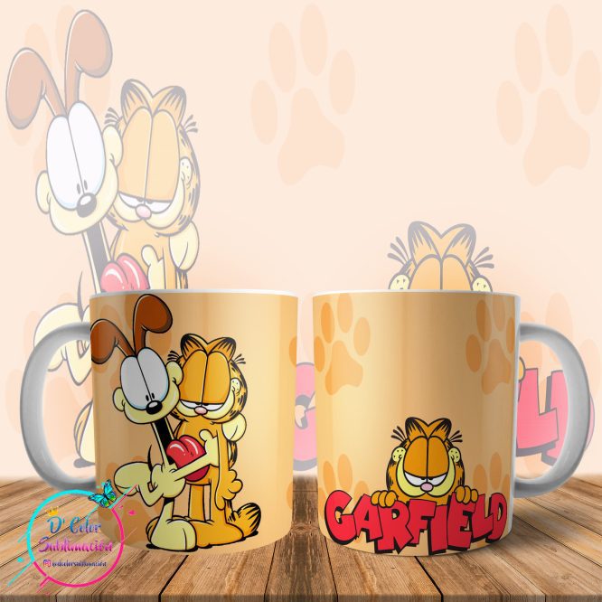 Tazas sublimada de Garfield